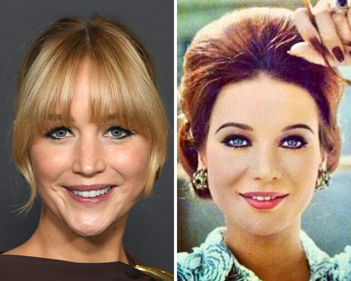 Jennifer Lawrence & Egyptian Star Zubaida Tharwat: Old School Cool Twins