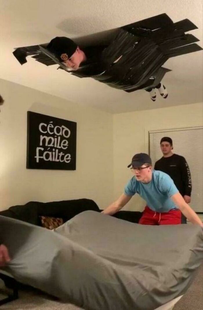 Stuck on the Ceiling—How Did This Happen?