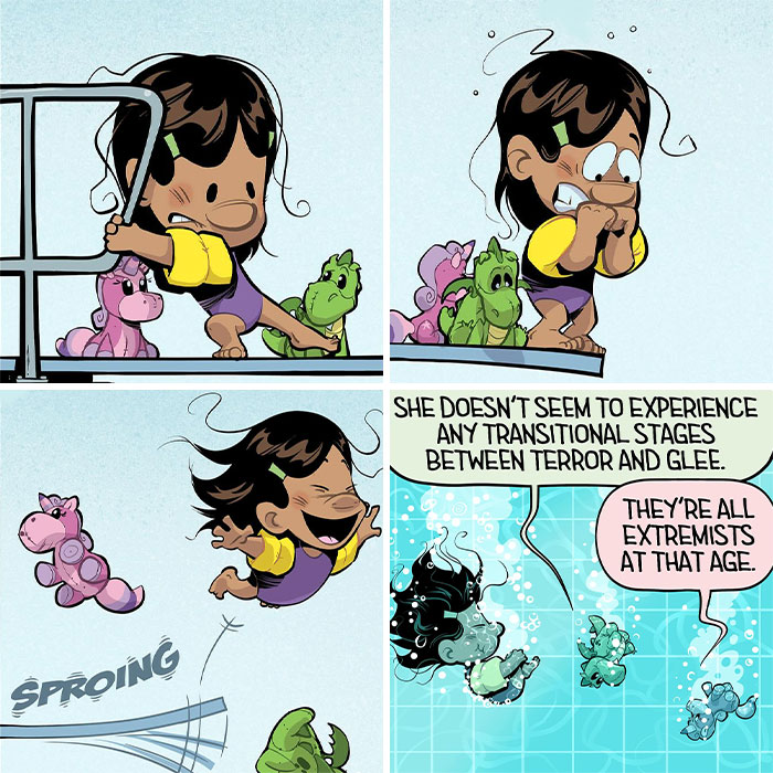 30 Hilarious Stuffed Dragon Comics That Nail Kids’ Wild Imaginations