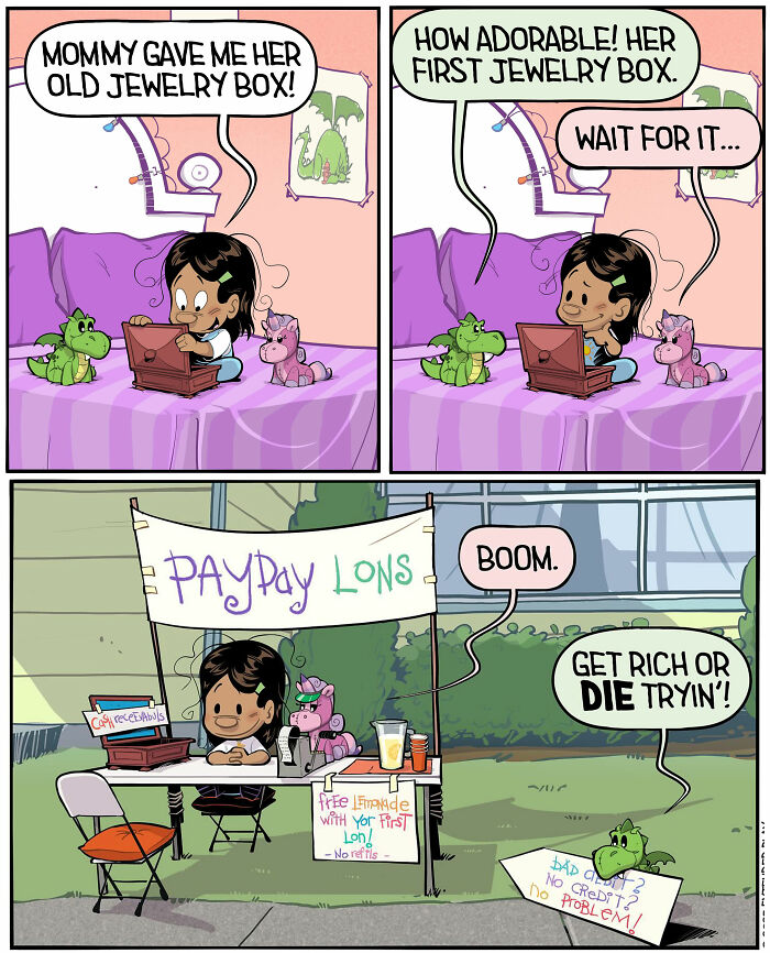 30 Hilarious Stuffed Dragon Comics That Nail Kids' Wild Imaginations