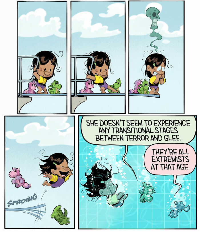 30 Hilarious Stuffed Dragon Comics That Nail Kids' Wild Imaginations
