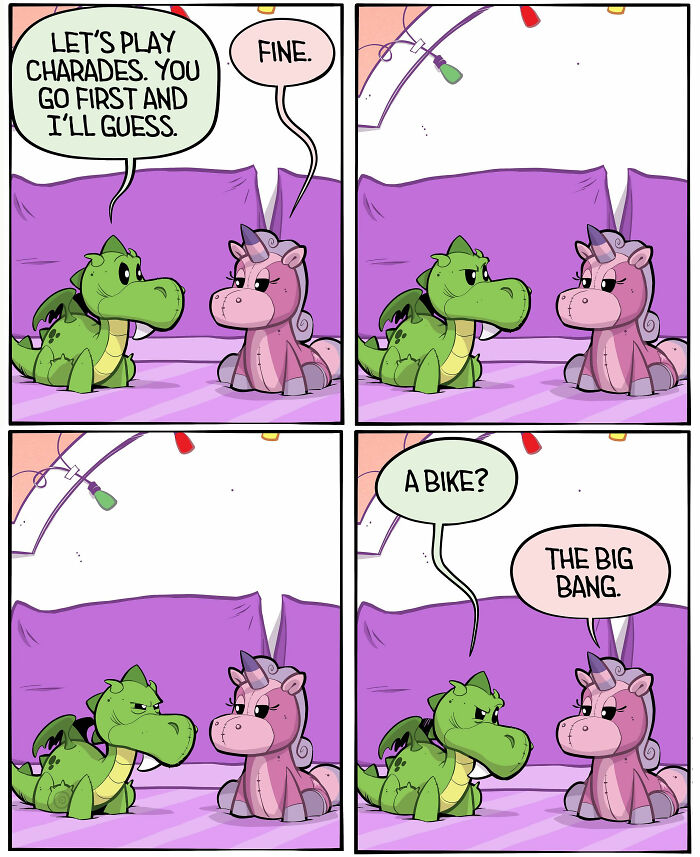 30 Hilarious Stuffed Dragon Comics That Nail Kids' Wild Imaginations