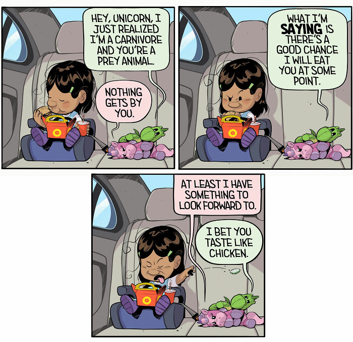 30 Hilarious Stuffed Dragon Comics That Nail Kids' Wild Imaginations