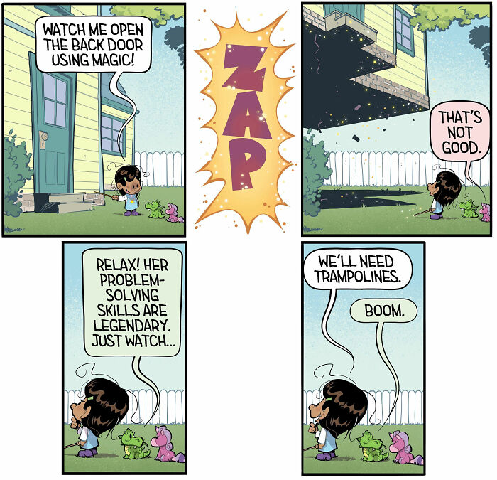 30 Hilarious Stuffed Dragon Comics That Nail Kids' Wild Imaginations
