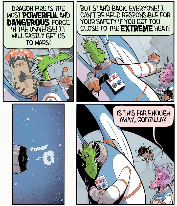 30 Hilarious Stuffed Dragon Comics That Nail Kids' Wild Imaginations