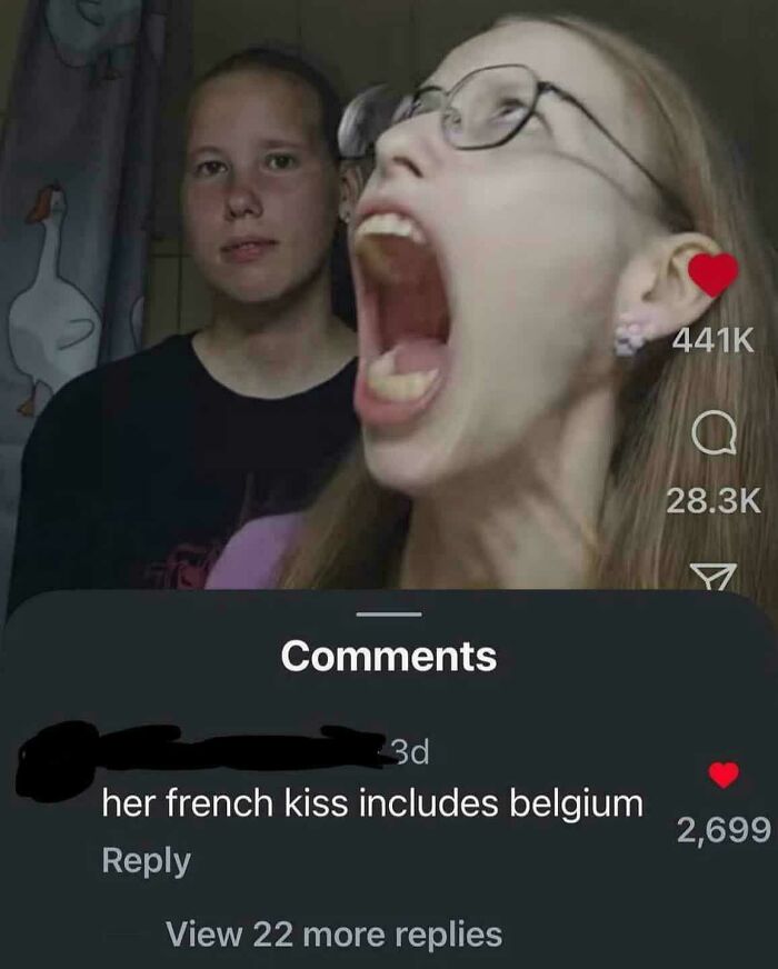 Her French Kiss Includes Belgium (Say What?)