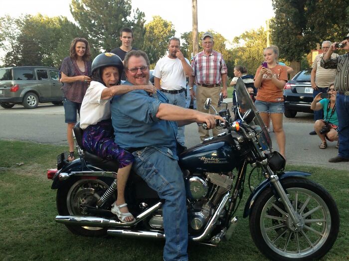 Great-Grandma’s 100th Birthday Promise: First Motorcycle Ride!