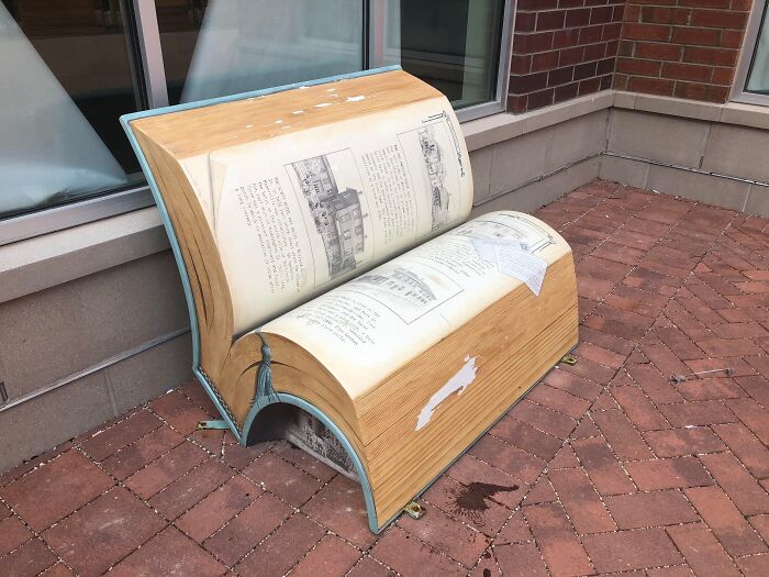 This Bench That’s Basically A Giant Book