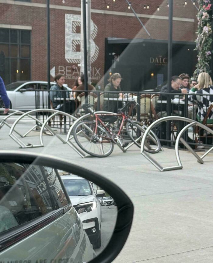Bike Rack Looking Like It Fell Over