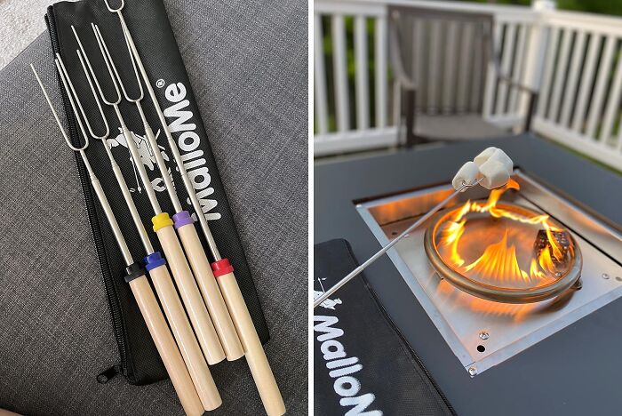 Marshmallows: A Backyard Fire Pit’s Greatest Enemy, But These S’mores Sticks Give Dad The Upper Hand