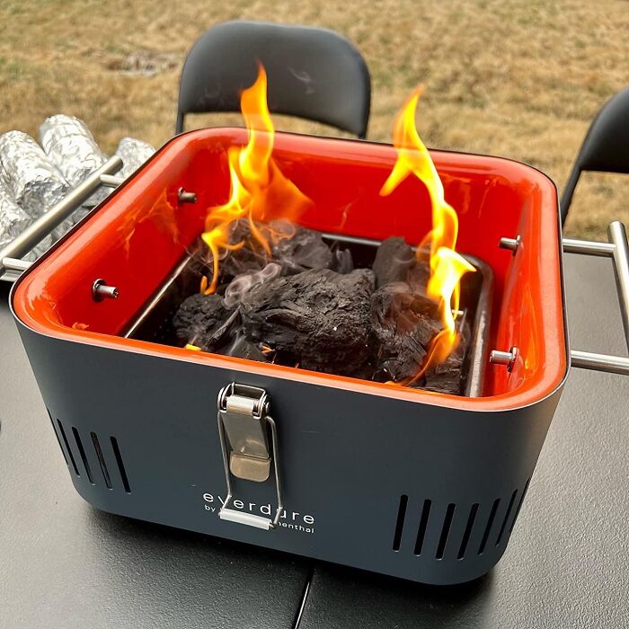This Portable Charcoal Grill Means Dad Can BBQ Anywhere, Anytime