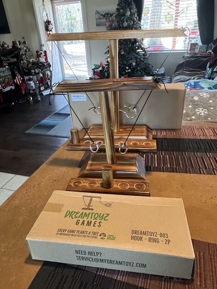 Ring Toss Tabletop Game: When Dad Says ‘Just Playing’ But Means ‘Winning’