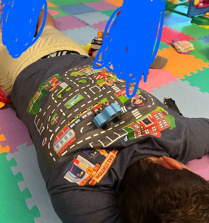 The Play Mat Shirt: Because Dad Doing Floor Time Should Be A Full-On Adventure