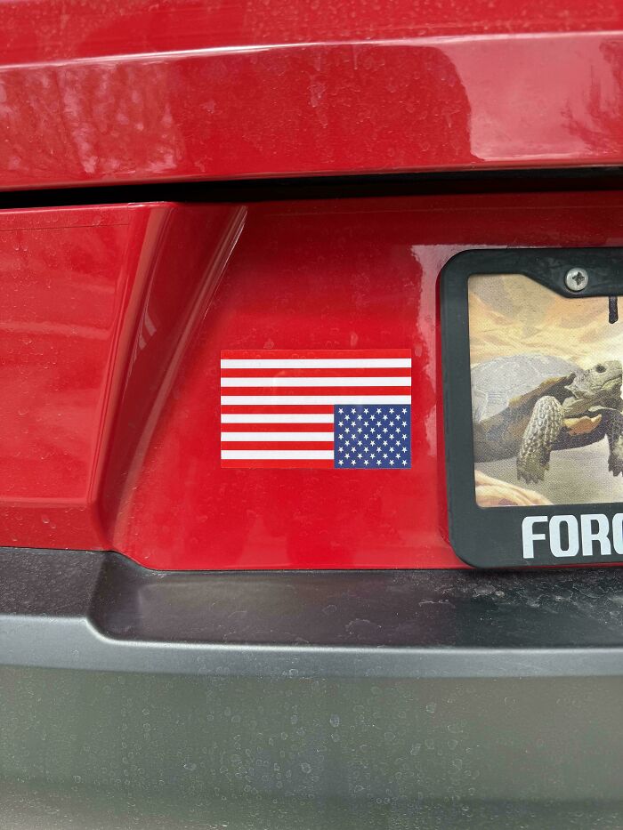 Never Thought I’d Put An American Flag On My Car, But Here We Are