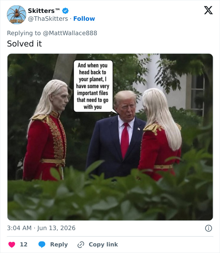 Wait, Who Are These Tall, Blonde Mystery Guests in Trump's Viral Pic?
