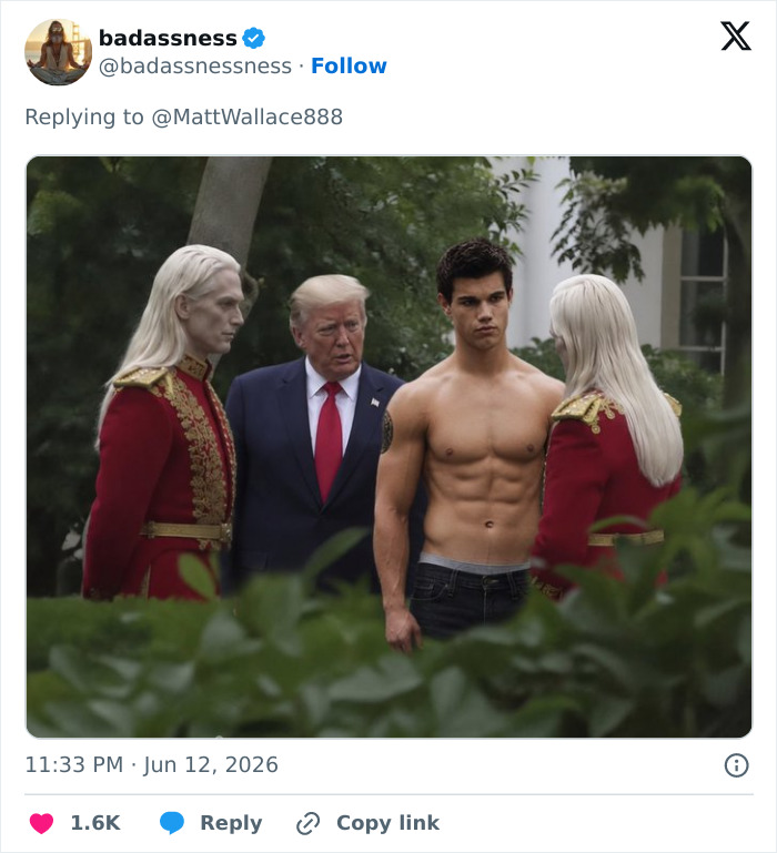 Wait, Who Are These Tall, Blonde Mystery Guests in Trump's Viral Pic?