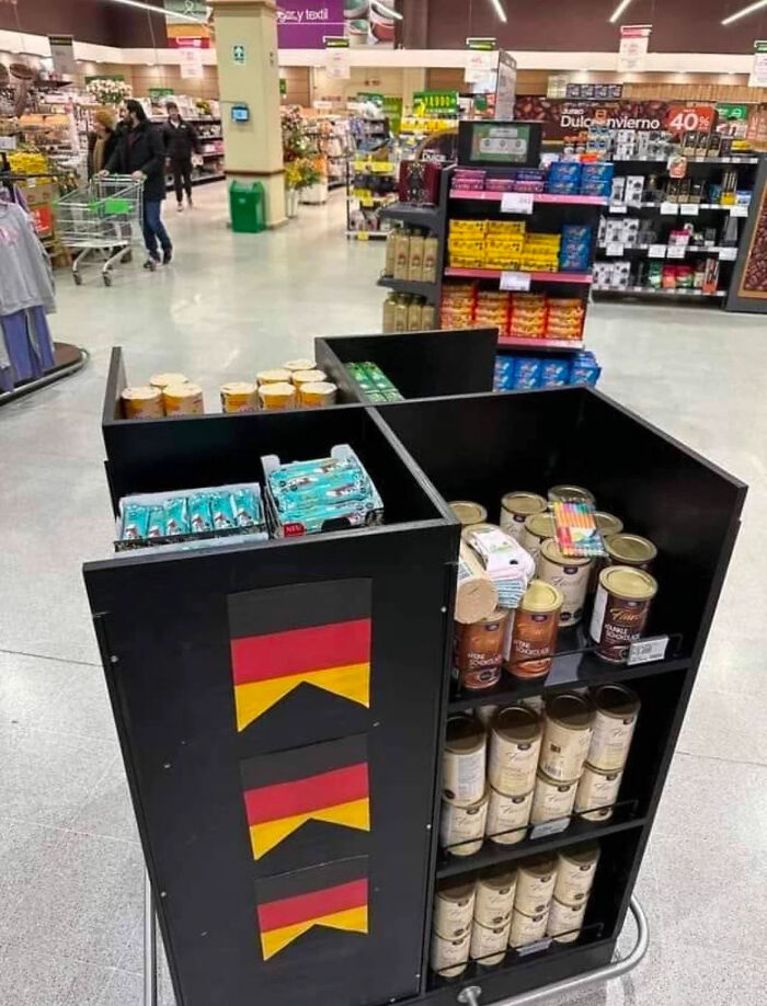 A Shelf Full Of German Products. Looks… Normal? Nope, Just Weird.