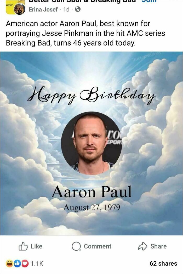 Thought Aaron Paul Was Done For… Nope, Just Bad Design.