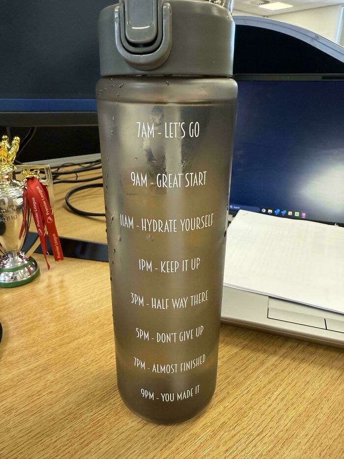 Apparently, This Water Is Supposed To Last 14 Hours. Sure...