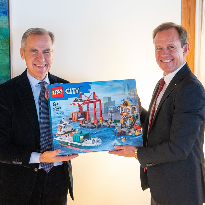 Mark Carney’s LEGO Surprise Gift from Nikolai Harris