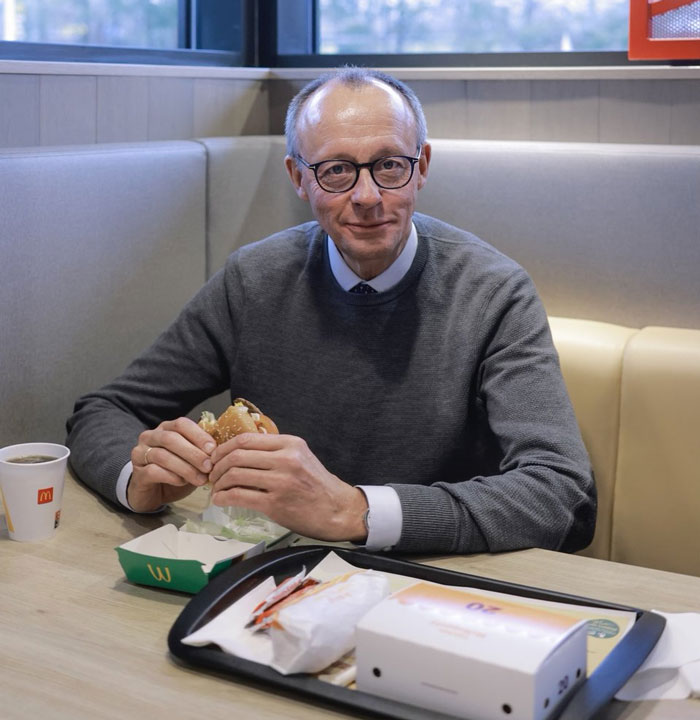 Merz at McDonald's: Your New Favorite Grandad