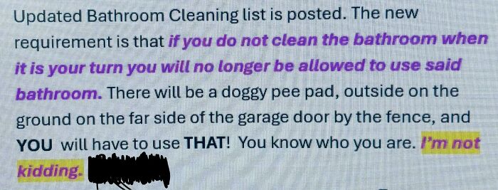 What My Boss Posted For The Whole Crew Yesterday