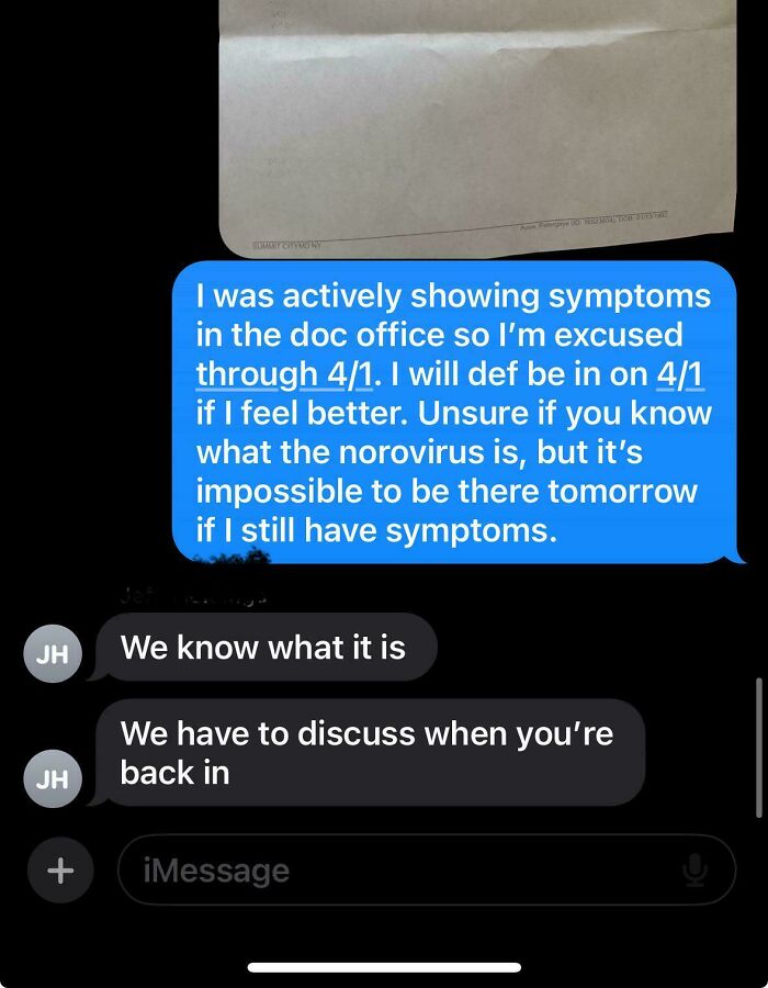 Boss Wants Me To Work During Norovirus (Yes, Really)