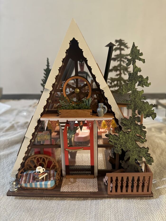 This DIY Miniature A-Frame House Kit Will Keep Dad Busy And Smiling All Weekend