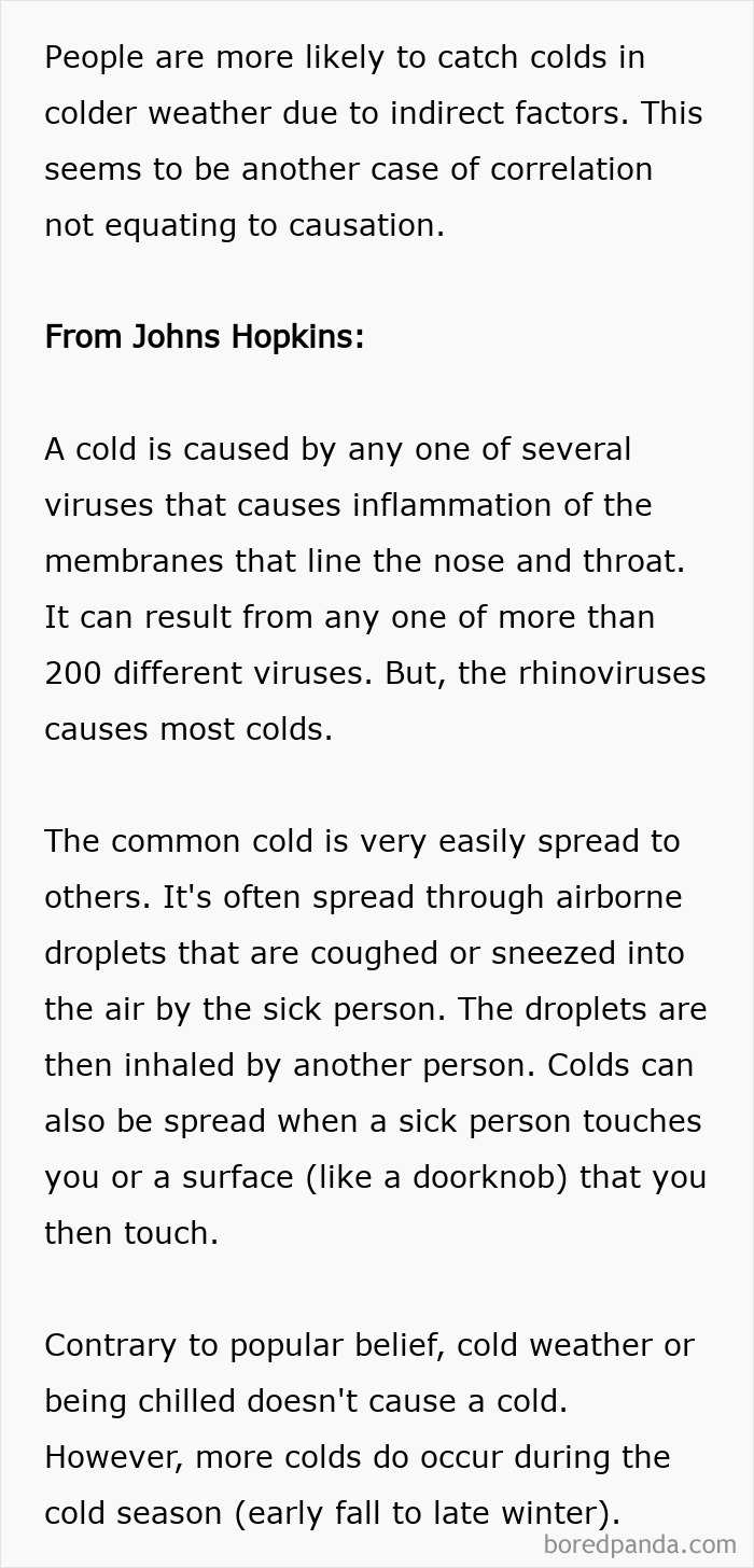 Being Cold Won’t Give You A Cold (Sorry, Mom!)