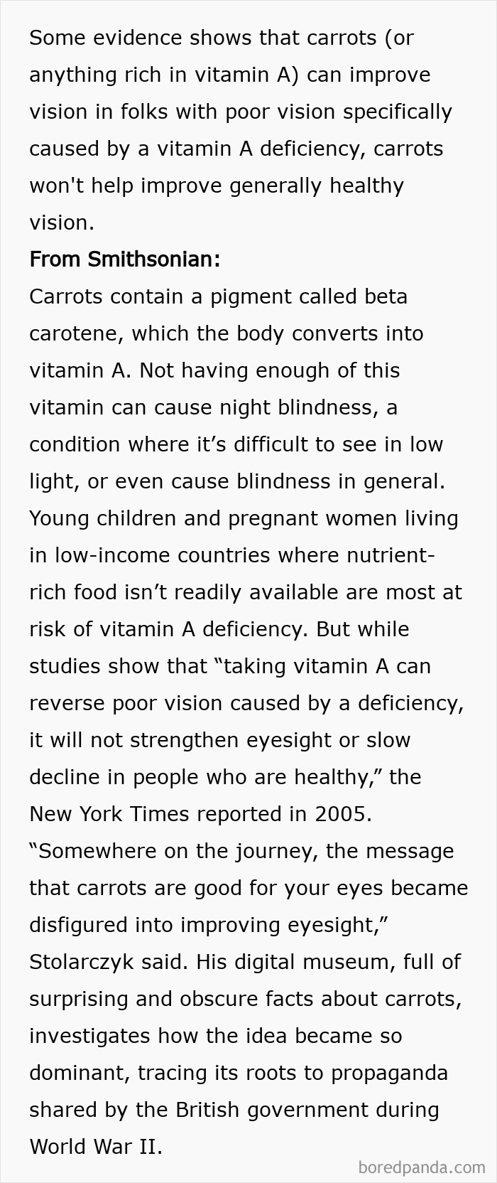 Eating Carrots Won’t Give You Night Vision (Sorry Bugs Bunny Fans)