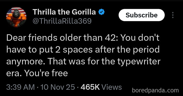 Only One Space After A Period Is Perfectly Fine