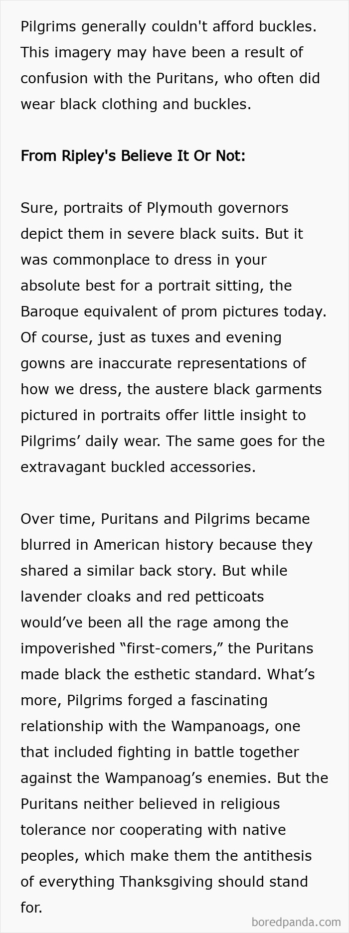 Pilgrims Weren’t Always Dressed In Black With Buckles