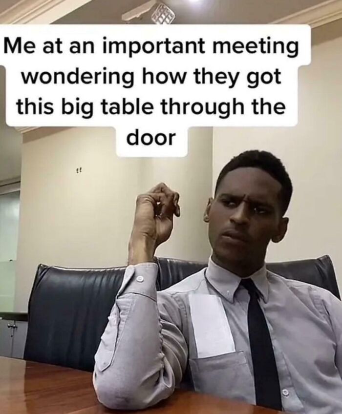 This Is Why They Want You Back At The Office... The Table Is Stuck!