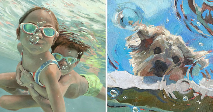These Underwater Oil Paintings Will Make You Feel Like You’re Actually Swimming!