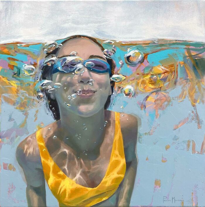 These Underwater Oil Paintings Will Make You Feel Like You're Actually Swimming!