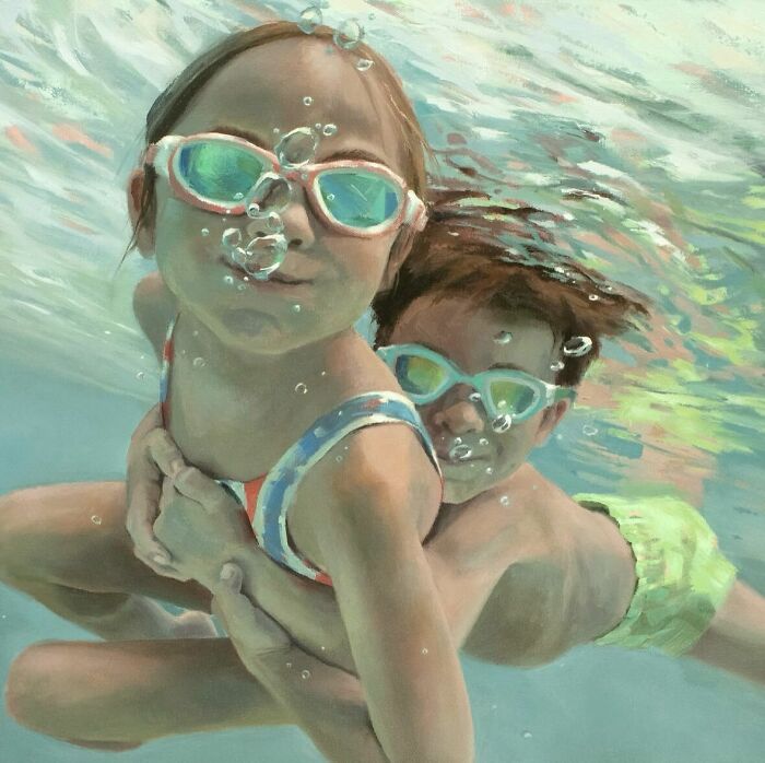 These Underwater Oil Paintings Will Make You Feel Like You're Actually Swimming!