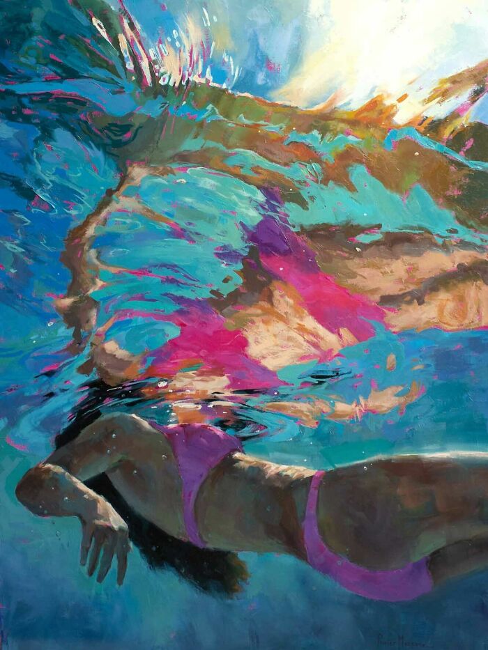 These Underwater Oil Paintings Will Make You Feel Like You're Actually Swimming!