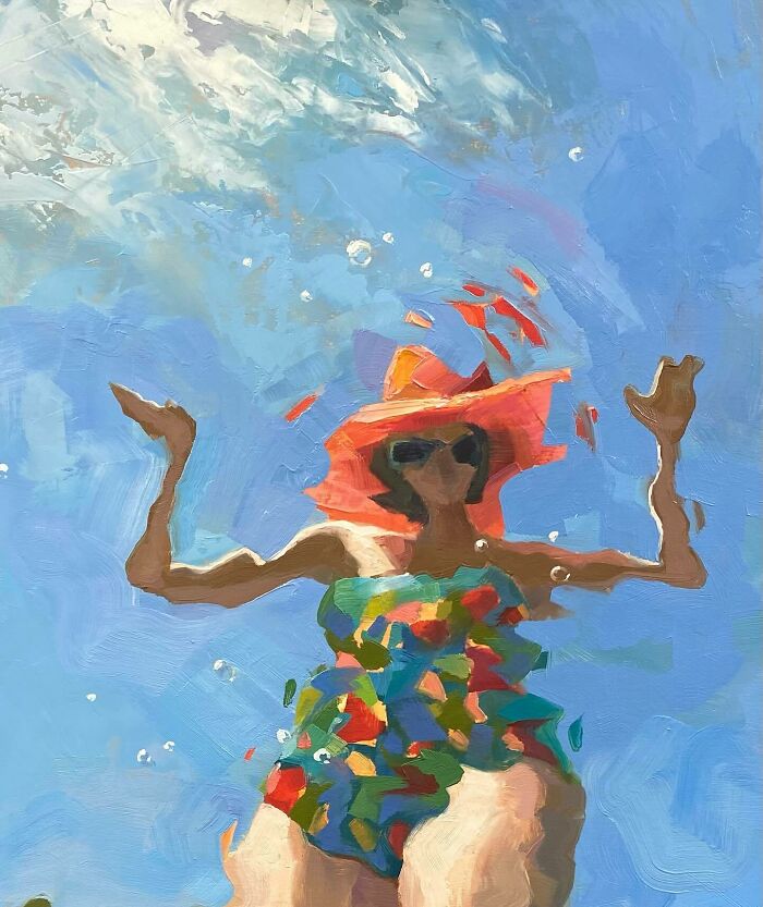 These Underwater Oil Paintings Will Make You Feel Like You're Actually Swimming!