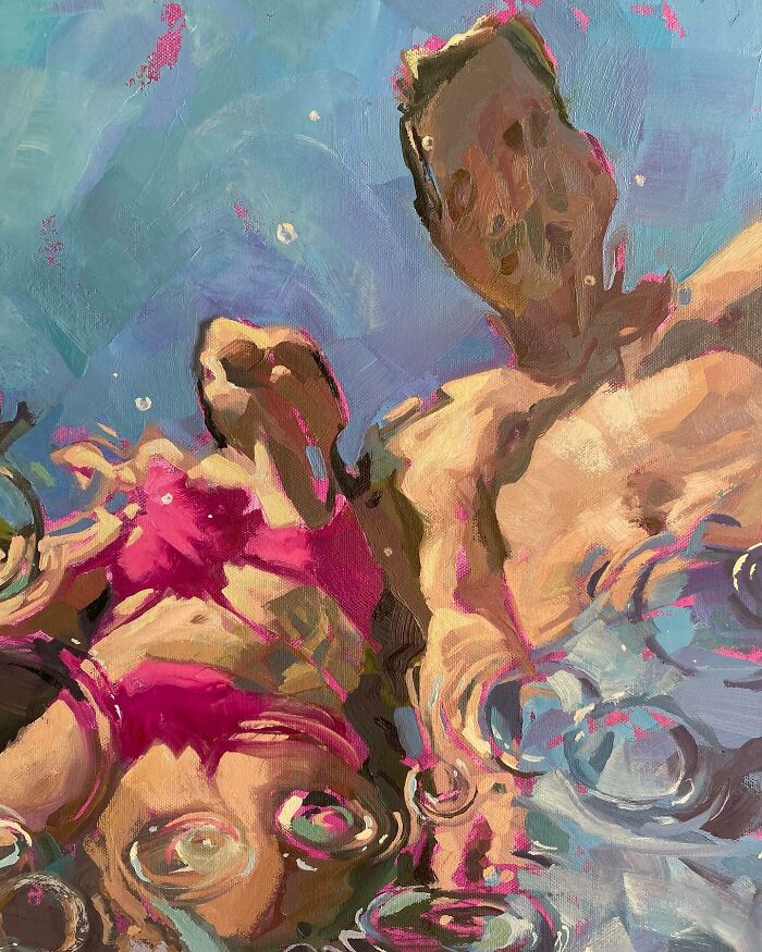 These Underwater Oil Paintings Will Make You Feel Like You're Actually Swimming!