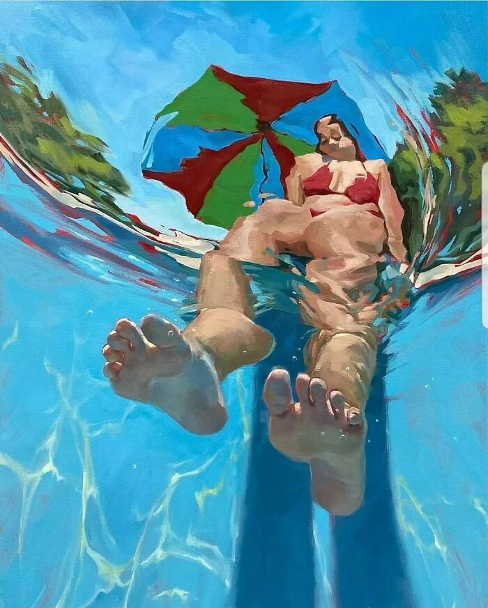 These Underwater Oil Paintings Will Make You Feel Like You're Actually Swimming!