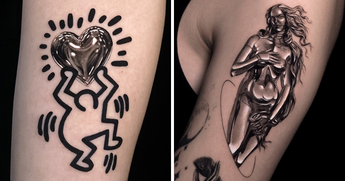 30 Chrome Tattoos That Look Like They’re From The Future (Seriously, Mind-Blowing!)