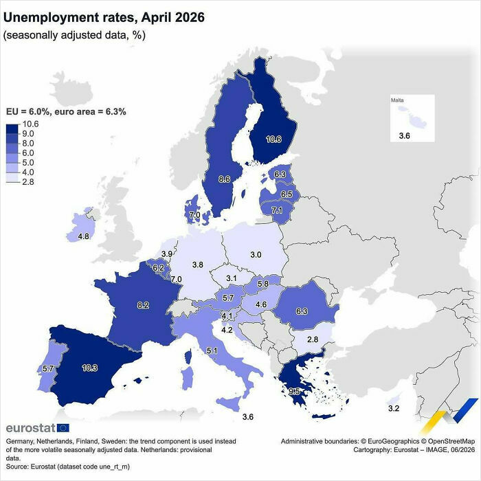 Unemployment Rates: Eurozone Edition
