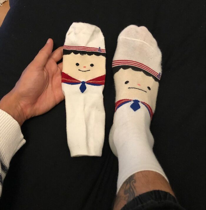 That Sock Design Looks Happy, Until You Put It On