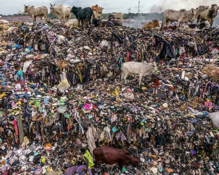 A Textile Dump Site Creeping Into Ghana’s Protected Wetlands. Yikes.