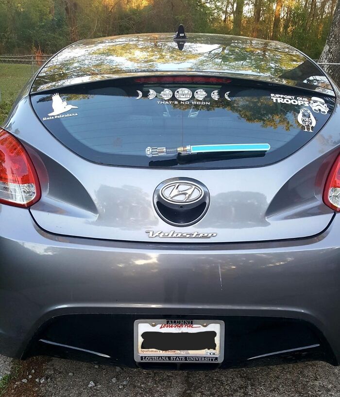 Make Dad The Coolest Jedi With These Windshield Wiper Lightsabers On His Car