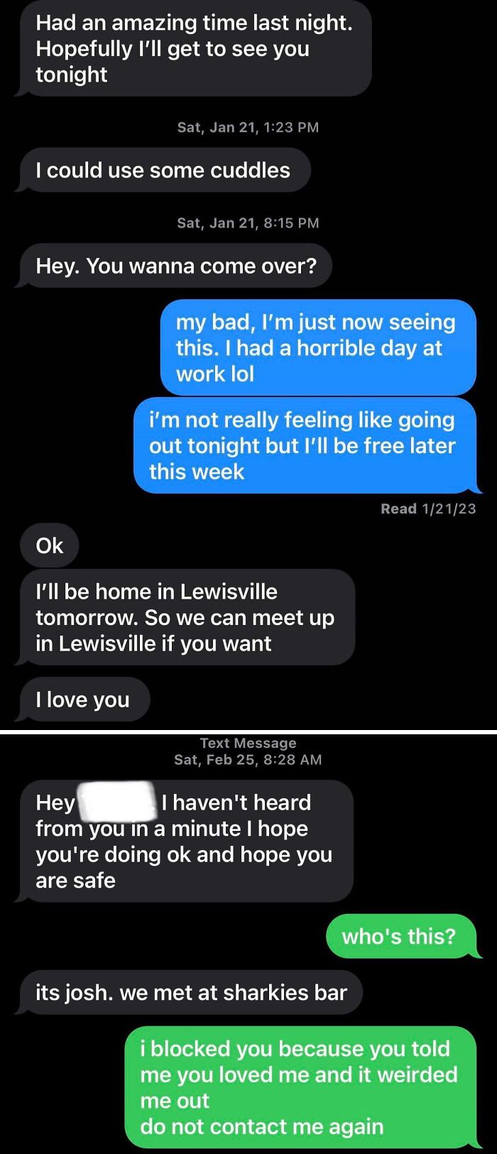 Persistent Guy From Bar Uses Every Number Possible to Text Her