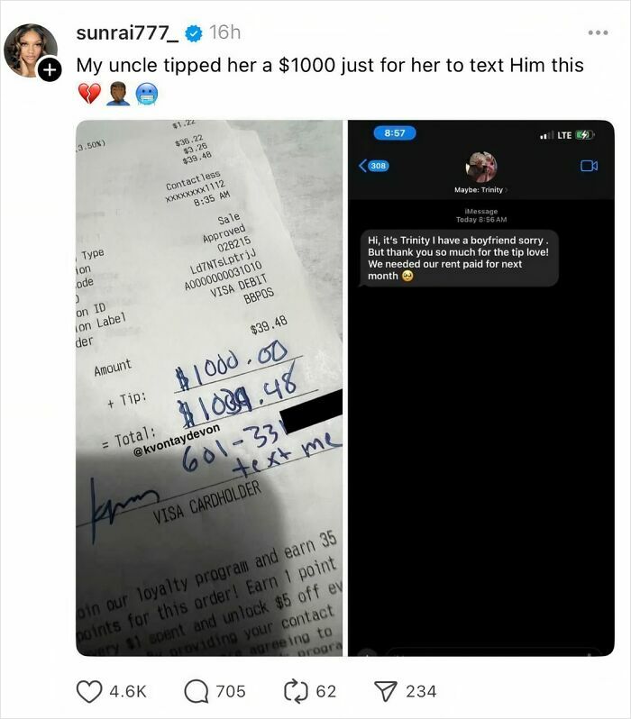 $1000 Tip on a $40 Meal? Talk About Generous or Just Plain Weird!