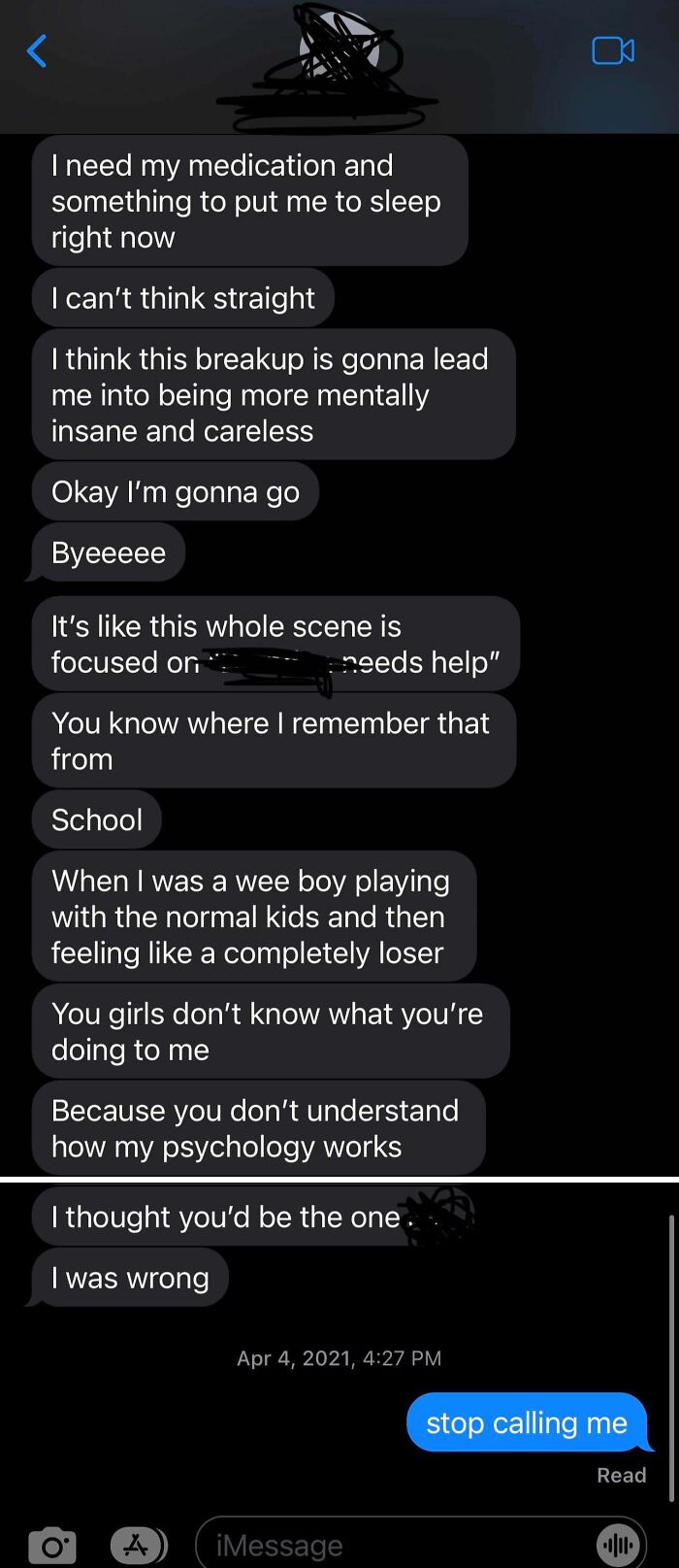 Psycho Ex Texts That Are More Like a Horror Story