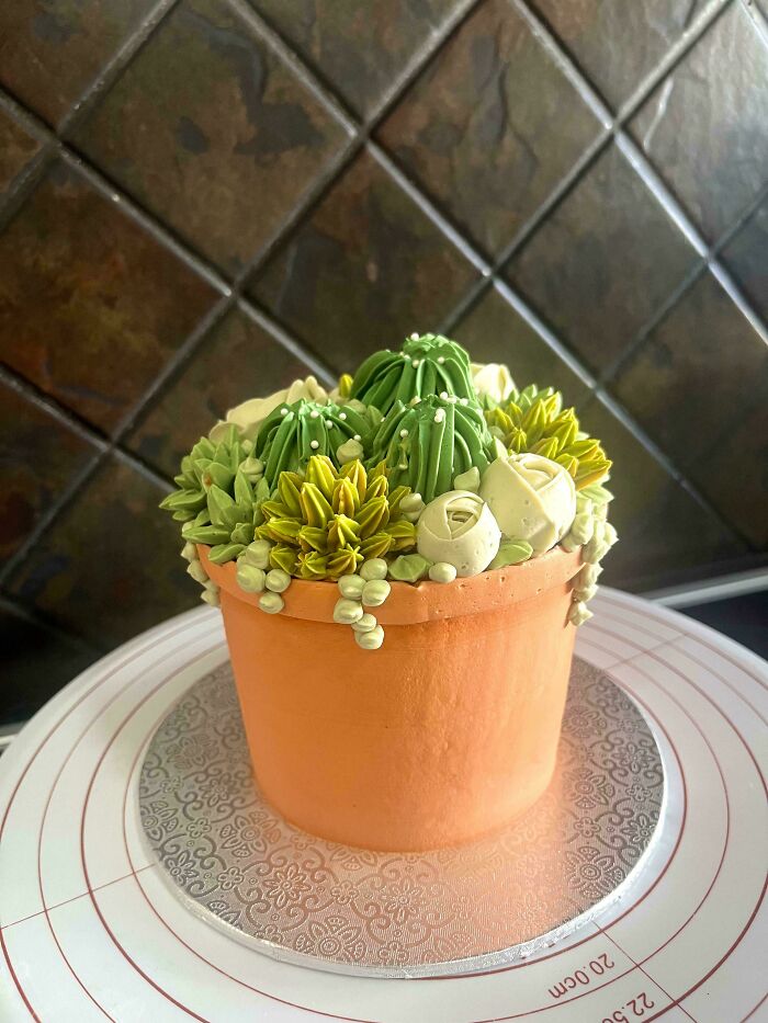 Behold: A Buttercream Pot Plant That’s Almost Too Cute To Eat