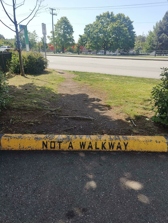 Signs? What Signs? People Are Still Taking The Shortcut
